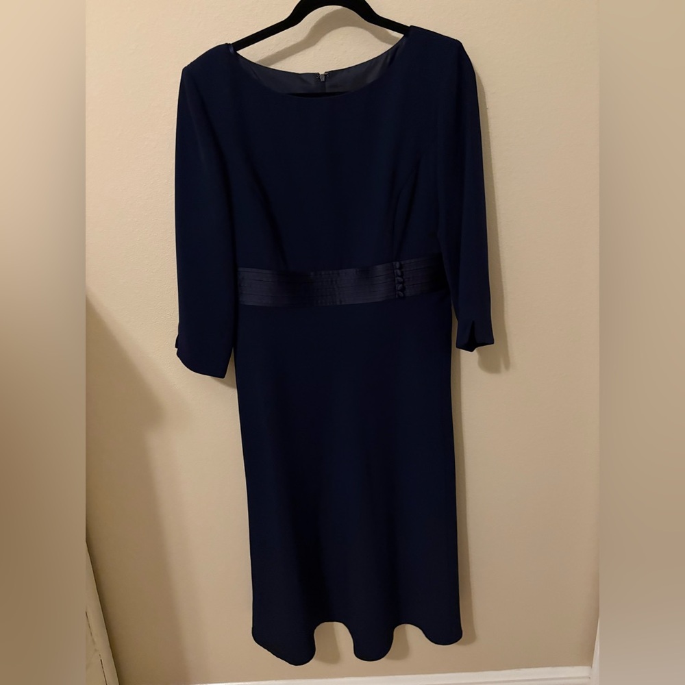Positive Attitude Midnight Blue Long Sleeve Dress